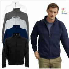 Fruit of the Loom Men's Premium Full Zip Up Sweatshirt Jacket Casual Leisure TOP