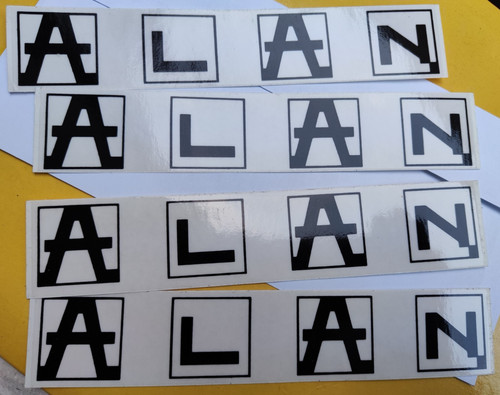 Alan brand decals - brand, x