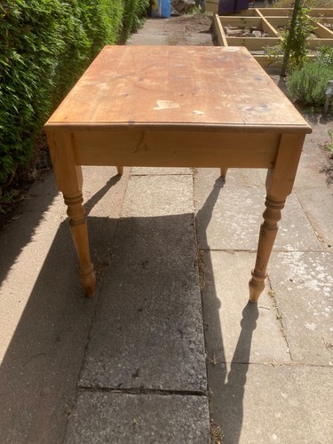 Pine table used - pine,