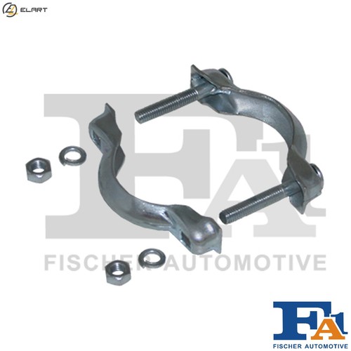 Clamping piece set exhaust - set,