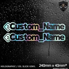 2x Custom TikTok Oil Slick