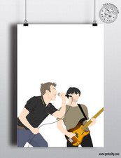 Blur - Hyde Park 2009 Minimalist Poster Posteritty Style Art Print Damon Albarn