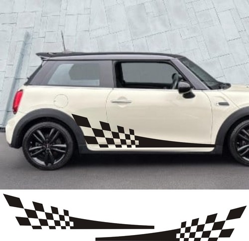 Side chequer stripes decals - stripes,