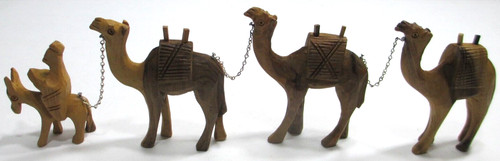 Vintage hand carved olive wood - hand,