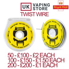 Coil Twist Wire Vaping Outlaws - Rebuildable Vape Coil Building Wires Clearance