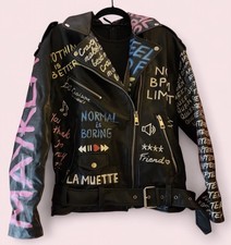 Hand Painted Leather Jacket