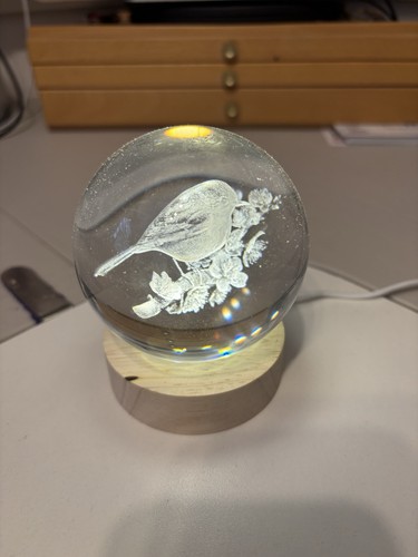 Glass globe with - 3d,