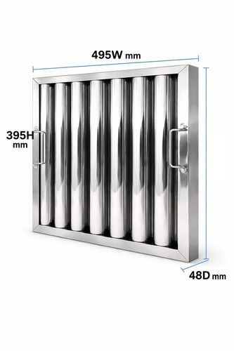 395x495x48mm stainless steel - 395x495x48mm,