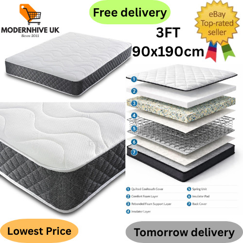 Memory foam and springs 3ft - and,