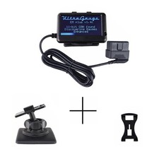 Ultra Gauge EM Plus OBDII OBD2 Code Scan Tool Multi Turbo Gauge HORIZ VERT MOUNT
