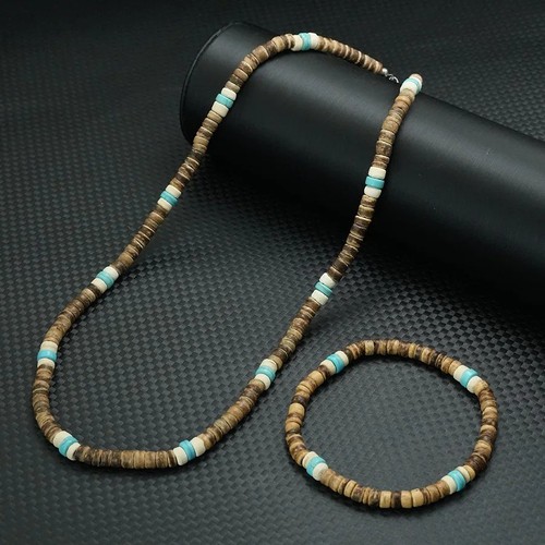 2pcs wooden beaded bracelet - wooden,