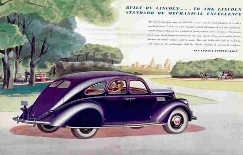 Print 1937 lincoln zephyr v - 1937,
