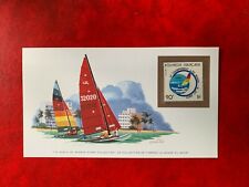 POLYNESIA FRENCH 1982 CARD MNH SPORTS SAILING HOBIE CAT