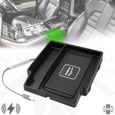 Wireless phone charging tray