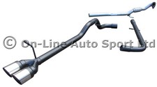 VW Golf Mk4 1.9 TDi Silencer Delete Exhaust System & Decat -Tw 3" Slash Cut Tips