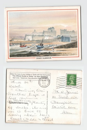 Postcard tenby harbour - postcard,