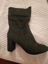 Black Swede Mid Calf Boot New