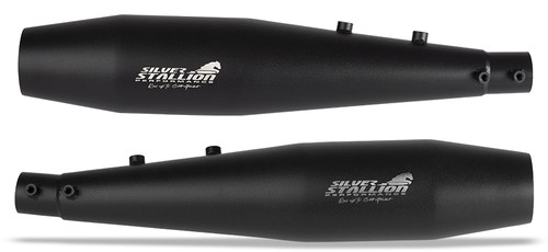 Twins exhaust - twins, (black)