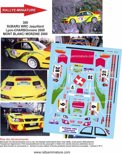 Decals ref 0309 subaru - decals,