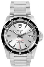 TUDOR 'Grantour Date' silver dial automatic watch + a full set of box + papers