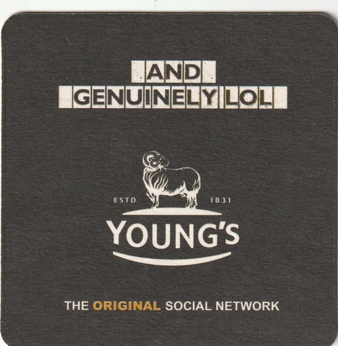 Beer mat youngs brewery - beer,