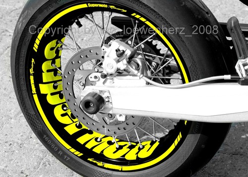 Wheel sticker supermoto suzuki - supermoto,
