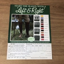 GUNS123 MAGAZINE ADVERT 12X9 LEFT & RIGHT SPORTING SOCKS