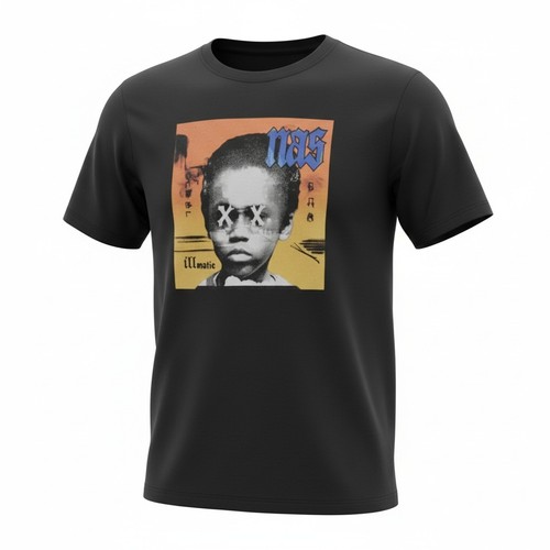 Mens nas rap artist shirt - rap,