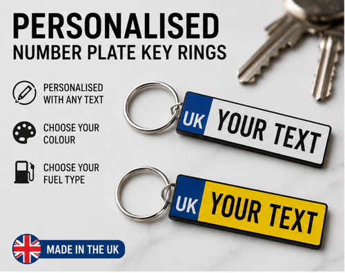 Personalised number plate - 3d,