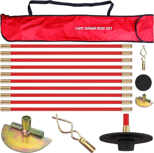 Pro 30ft drain rod - 30ft,