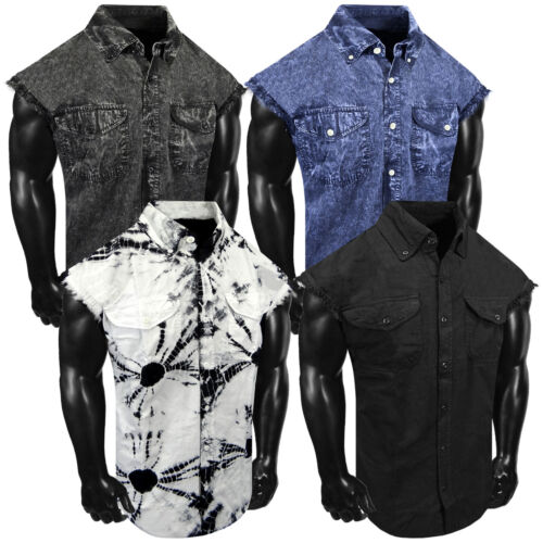 Twill western shirt sleeveless - western,