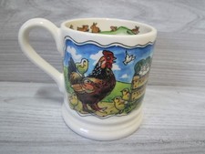 EMMA BRIDGEWATER MATTHEW RICE ‘YEAR IN THE COUNTRY’ EASTER HALF PINT MUG