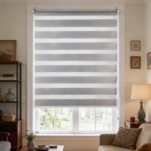 Zebra roller blinds - roller, day