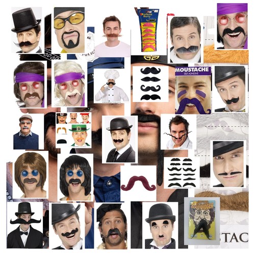 Fake moustaches multiple - moustaches,