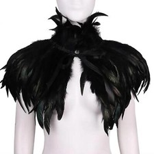 Feather Shrug Shawl Cape Stole