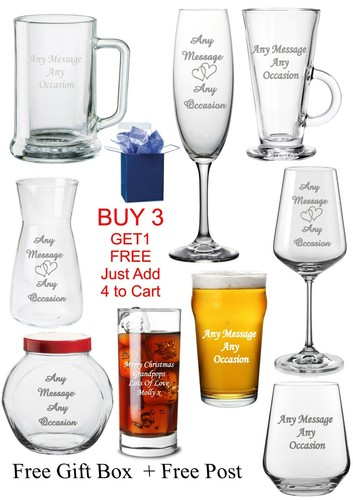Personalised glass fathers - personalised,