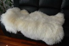 REAL FUR White Sheepskin Thick
