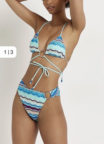 River island blue aqua zigzag - blue,