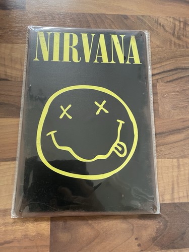 Nirvana metal sign new - a4,