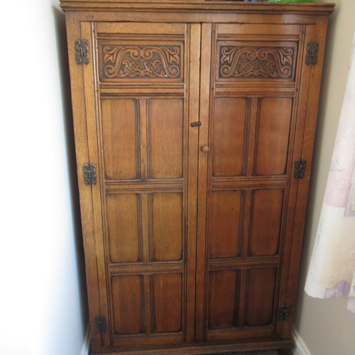 Vintage oak wardrobe james - oak,
