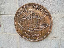 Half Penny wall plaque