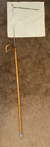 Vtg bamboo walking cane - vtg,