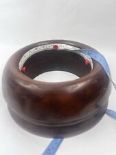 Wooden hat block size 21 3/4 Downturned Brim french stamped vintage millinery