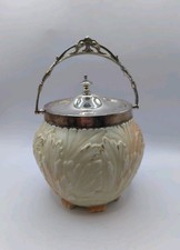 18th Century Worcester Locke & Co Porcelain Biscuit Jar