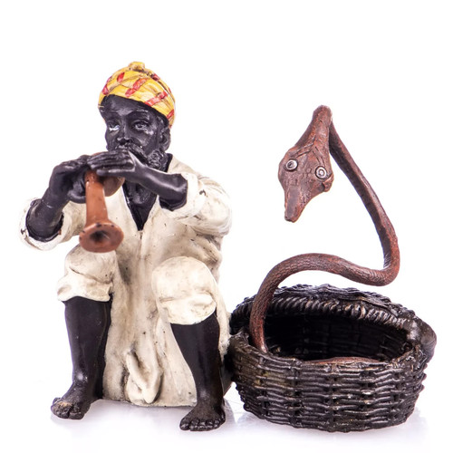 Bronze sculpture arab snake - bronze,