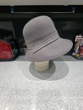 John Lewis Grey Wool Cloche Hat. Downton Abbey Style 20's 30's