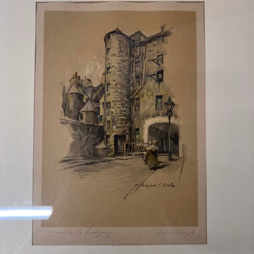 Marjorie bates vintage etching - bates,
