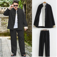 Plus Size Men's Cotton Linen