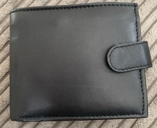 Unused Leather Black Wallet