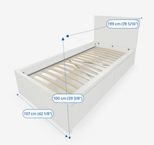 IKEA MALM single bed frame